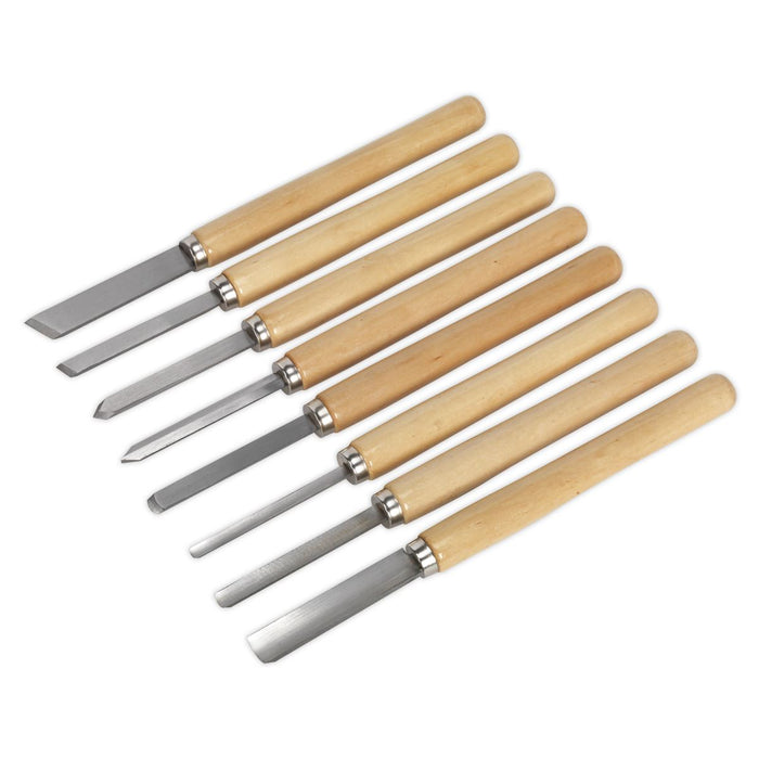 Sealey Wood Turning Chisel Set 8pc AK60/8 Sealey  - Dynamic Drive