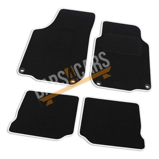 Tailored White Trim Carpet Mats for Seat Le ON 02-05 + Clips 2002 2003 2004 2005 UKB4C  - Dynamic Drive