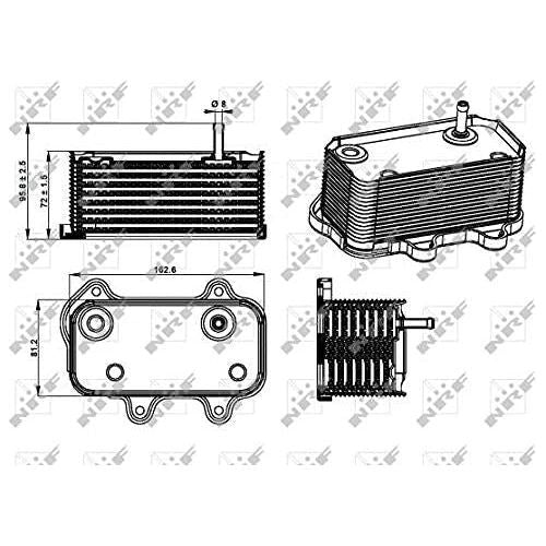 NRF Oil Cooler fits Porsche Boxster NRF  - Dynamic Drive