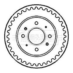 Genuine Borg & Beck Brake Drum fits Kia SerpiaMentor 93 on BBR7139 Borg & Beck  - Dynamic Drive