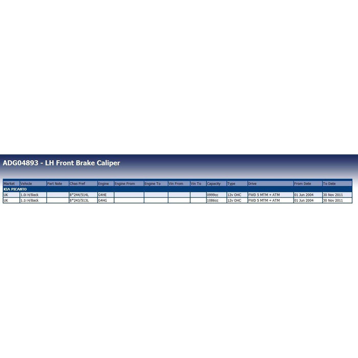 Blue Print ADG04893 Brake Caliper