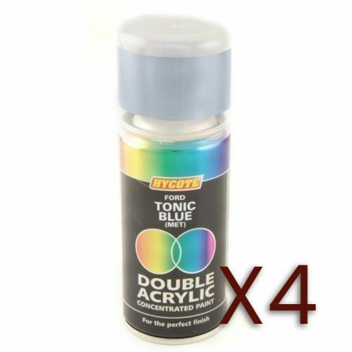 4x Hycote Aerosol Paint for Ford Tonic Blue (Metallic) 150ml Hycote  - Dynamic Drive