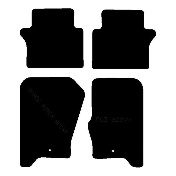 Tailored Rubber Car Mats Landrover Range Rover Sport 08 -13 Set of 4 2 Clips UKB4C  - Dynamic Drive