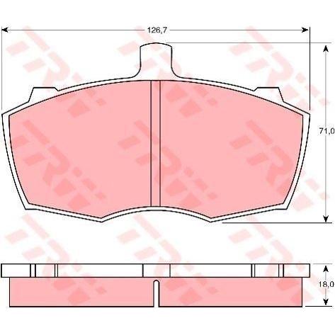 Genuine TRW Brake Pads (Front) (R90) GDB760