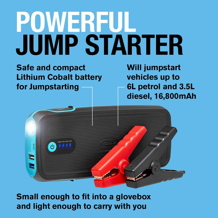 Ring Automotive RPPL400 high power lithium car jump starter power pack and 16800