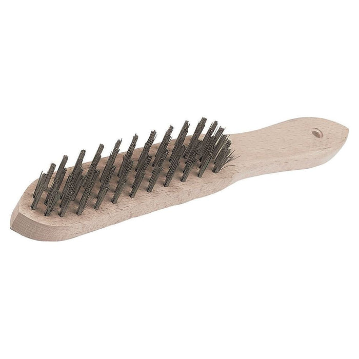 Silverline Heavy Duty Wire Brush 4 Row