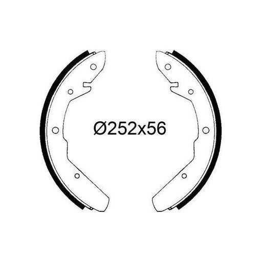 Valeo Drum Brake Shoes 564336 Automotive Part fits Volkswagen Valeo  - Dynamic Drive