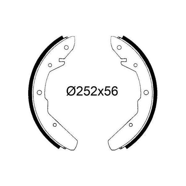 Valeo Drum Brake Shoes 564336 Automotive Part fits Volkswagen Valeo  - Dynamic Drive