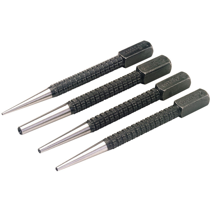 Draper Set of Cupped Nailsets (4 Piece) 35480 Draper  - Dynamic Drive