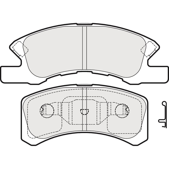 Apec Brake Pads Front Fits Daihatsu Charade Cuore Naked