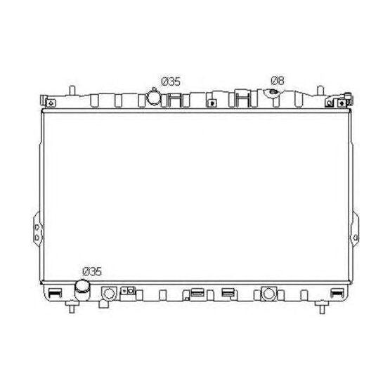 NRF Radiator fits Hyundai Highway Van Trajet NRF  - Dynamic Drive