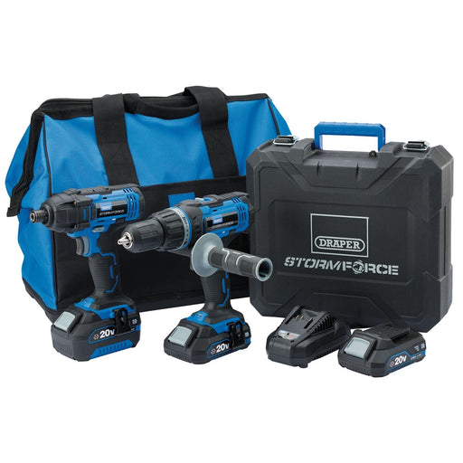 Draper Storm Force 20V Cordless Impact Kit (7 Piece) 40448 Draper  - Dynamic Drive