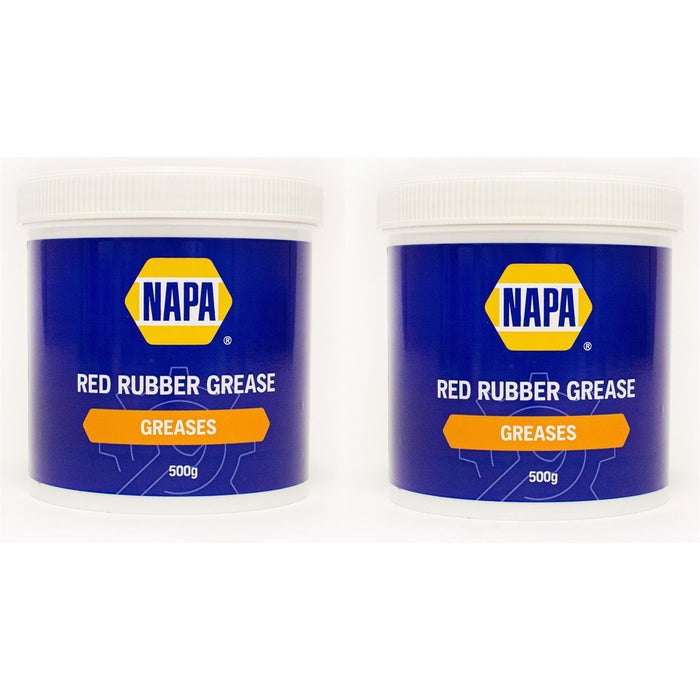 2x NAPA Red Rubber Grease Brake Caliper Pistons & Hydraulic Systems 500g Napa  - Dynamic Drive