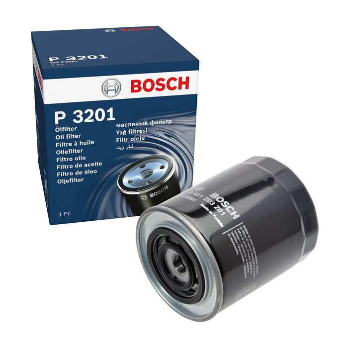 Genuine Bosch Car Oil Filter P3201 fits Vauxhall Movano - 2.5 - 98-00 0451203201