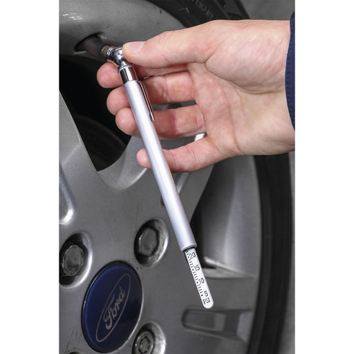 Sealey Tyre Pressure Gauge 5-50psi TSTPG1 Sealey  - Dynamic Drive