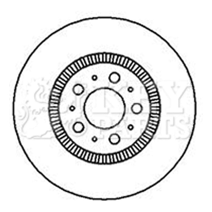 Genuine Key Parts KBD5899S Brake Disc Single (Front)