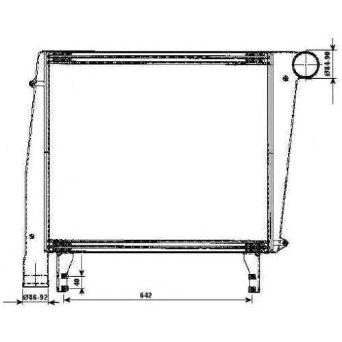 NRF Radiator fits CAC MAN FRH 352RH 353 95 NRF  - Dynamic Drive