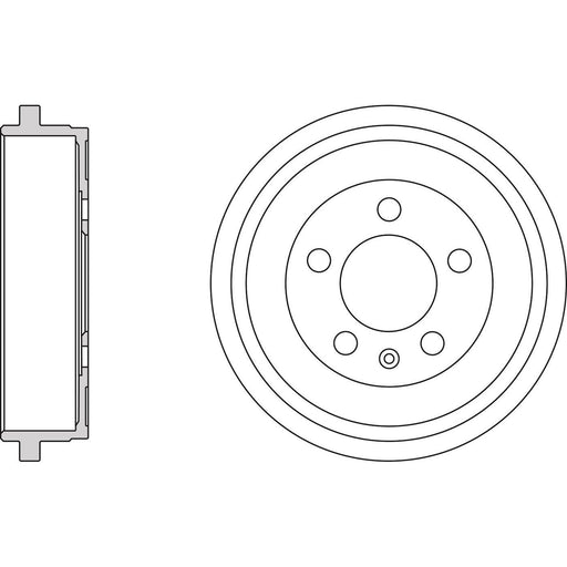 Apec Brake Drum Rear Fits Audi A2 Seat Cordoba Ibiza Skoda Fabia VW Fox Polo Apec  - Dynamic Drive