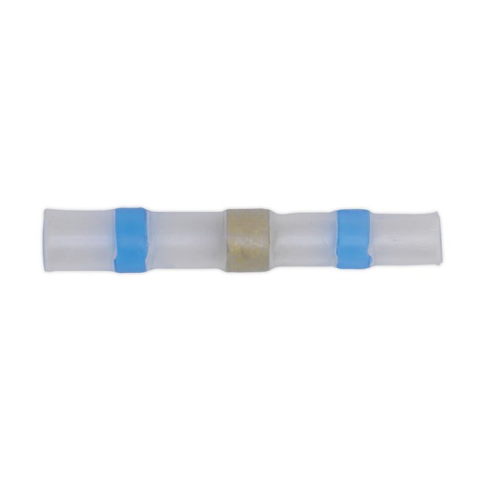 Sealey Heat Shrink Butt Connector Solder Terminal 16-14 AWG Blue Pack of 25 Sealey  - Dynamic Drive