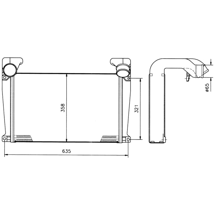 NRF Radiator fits CAC MAN 10150 FOC 95 NRF  - Dynamic Drive