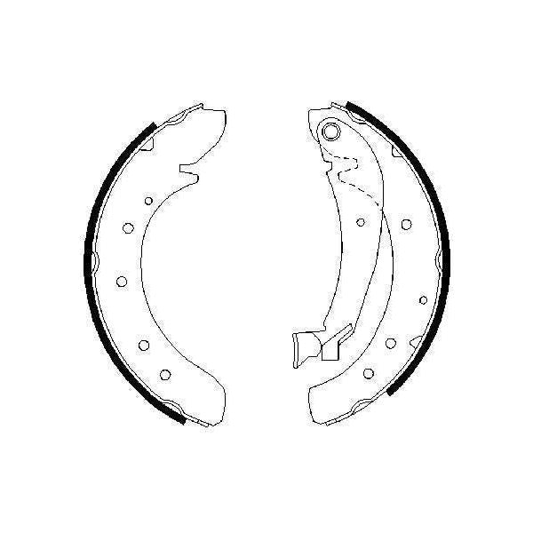 Genuine Bosch Brake Shoe Bs772 fits Citroen Dispatch HDi - 1.6 - 07-16 098648752