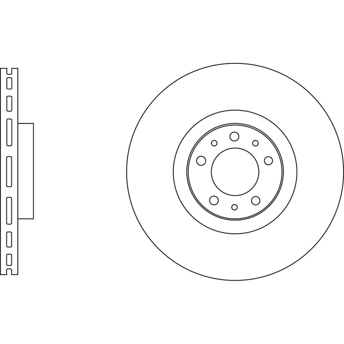 Genuine APEC Front Brake Discs & Pads Set Vented for Peugeot 308