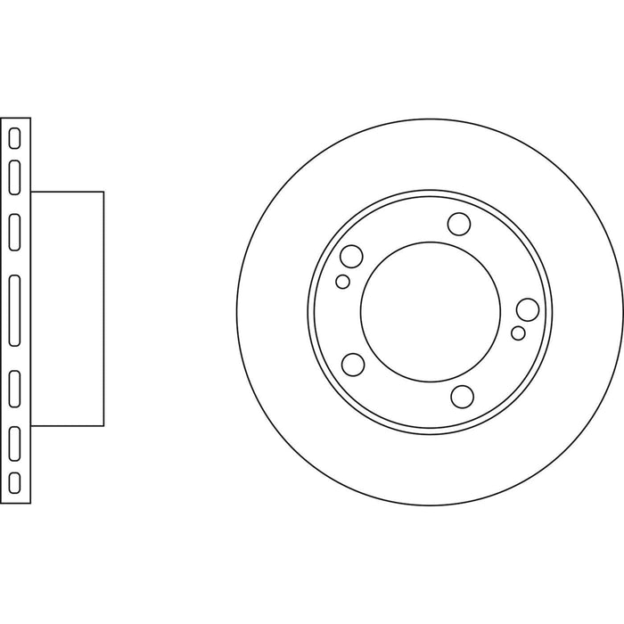 Genuine APEC Front Brake Discs & Pads Set Vented for Toyota LandCruiser 200