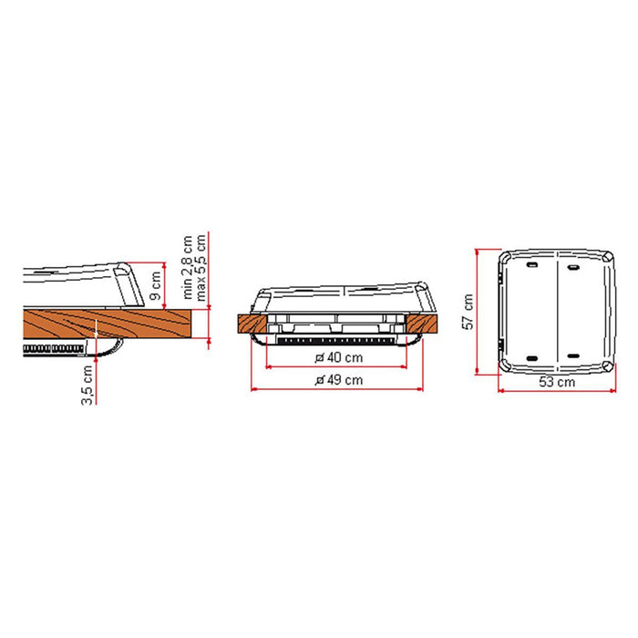 Fiamma Rooflight Vent F Pro for Motorhome Roof Ventilation