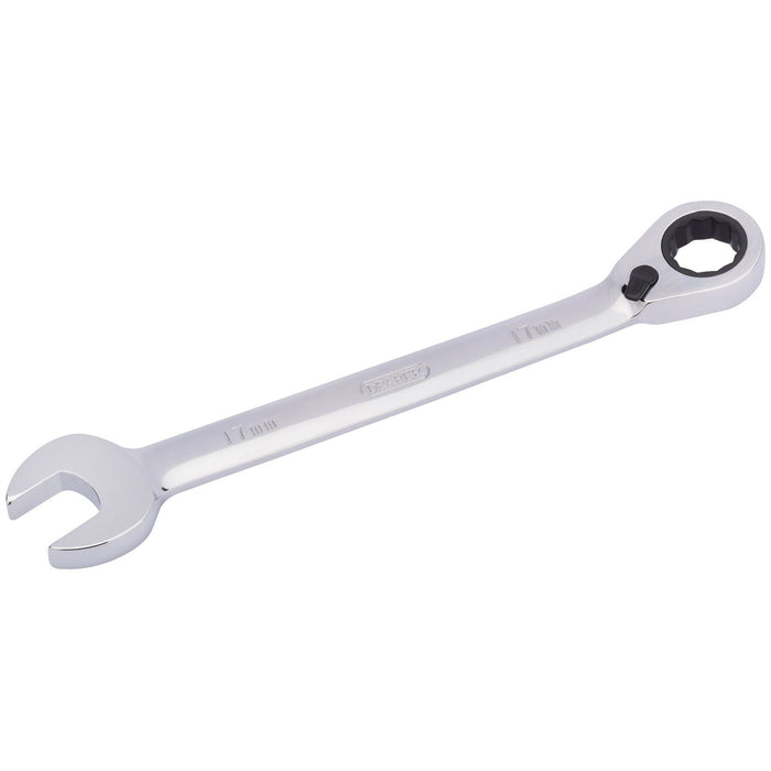 Draper HI-TORQ Metric Reversible Ratcheting Combination Spanner, 17mm Draper  - Dynamic Drive