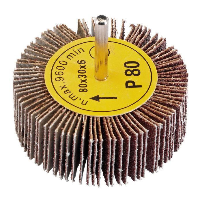 Draper Abrasive Flap Wheel, 80 x 30mm, 80 Grit 76467