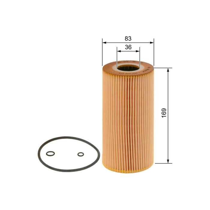 Bosch Car Oil Filter P9278 fits Mercedes-Benz E E300 TDi - 3.0 - 96-99 145742927