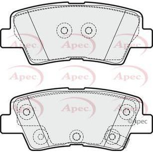 Apec Brake Pads Rear Fits Hyundai I20 I30 I40 Nexo Tucson Veloster Kia