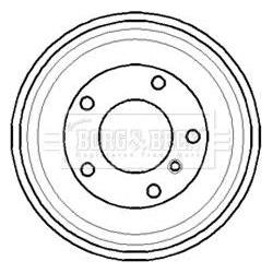 Genuine Borg & Beck Brake Drum fits BMW 316i318i Drum E36 90 BBR7069 Borg & Beck  - Dynamic Drive