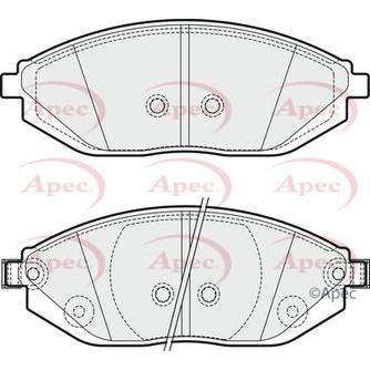 Apec Brake Pads Front Fits Chevrolet Spark