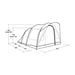 Outwell Sky 4 Tent 4 Berth Tunnel Tent 2 Bedroom Outwell  - Dynamic Drive