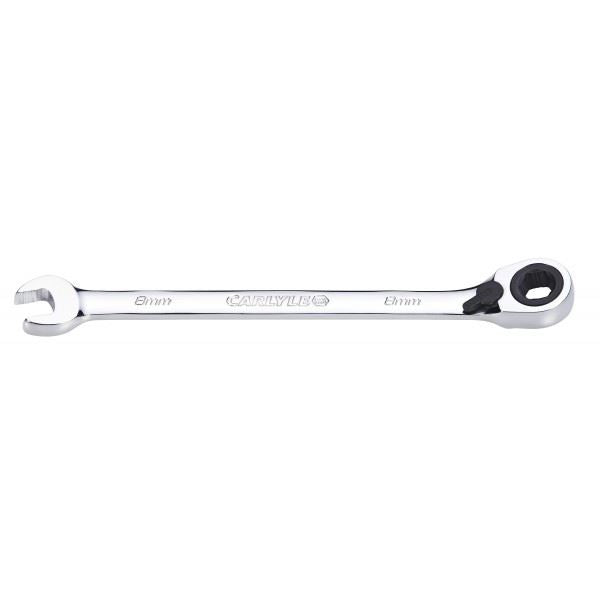 Carlyle Hand Tools Spanner - Reversible Ratcheting - Metric - 8 mm