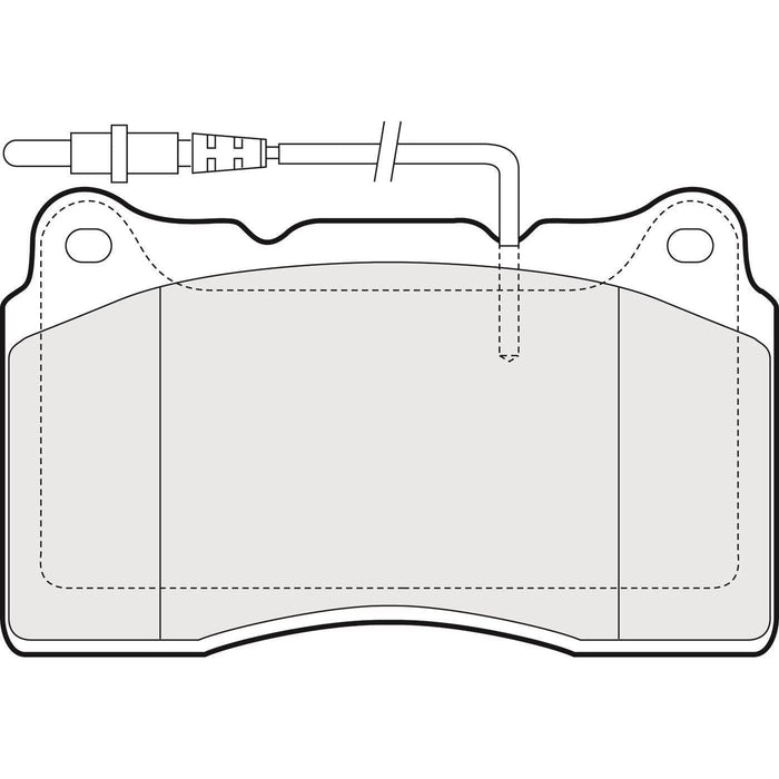 Apec Brake Pads Front Fits Citroen C8