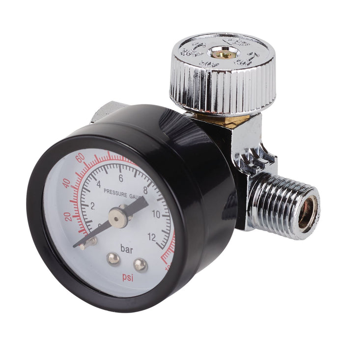 Draper 1/4" BSP On-Gun Air Regulator and Gauge, 180psi 28379 Draper  - Dynamic Drive