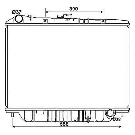 NRF Radiator fits Vauxhall Monterey Opel Monterey NRF  - Dynamic Drive