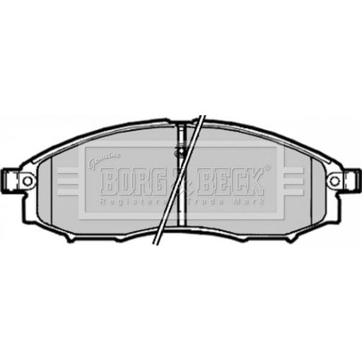 Genuine Borg & Beck Front Brake Pads fits Nissan Navara 03 BBP1882 Borg & Beck  - Dynamic Drive