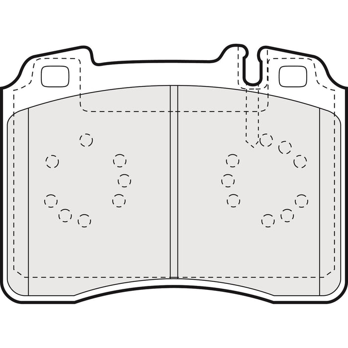 Apec Brake Pads Front Fits Mercedes 190 Series 200 300 500 600 C Class E Sl