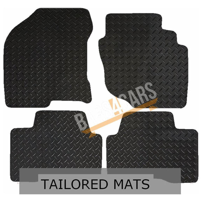 Blue Trim TailoBlue Rubber Car Mats for Nissan X-Trail 01-07 Alternative Pattern Set of 4 UKB4C  - Dynamic Drive