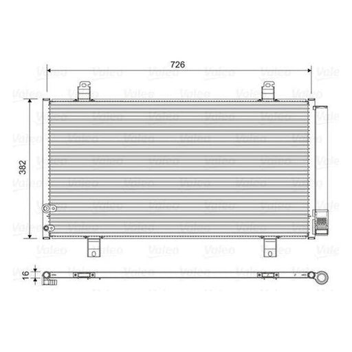 Valeo Air Conditioning Condenser 822580 Automotive Part fits Toyota Camry Valeo  - Dynamic Drive