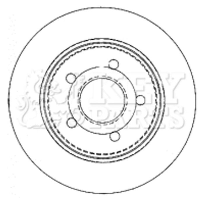 Genuine Key Parts KBD4476 Brake Disc Pair (Rear)