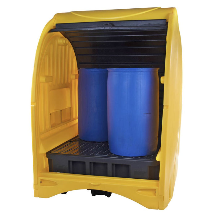 Sealey 4 Drum Spill Pallet with Hardcover 485L Capacity SJ1010 Sealey  - Dynamic Drive