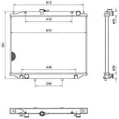 NRF Radiator 52082