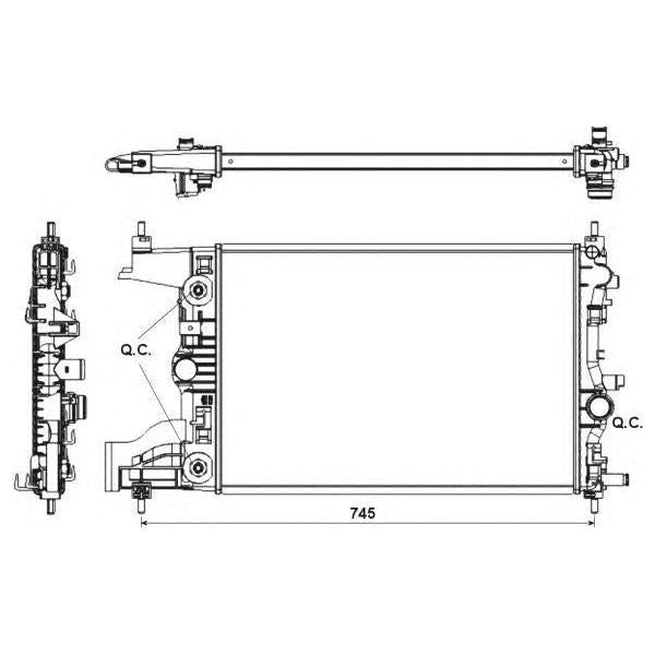 NRF Radiator 53153