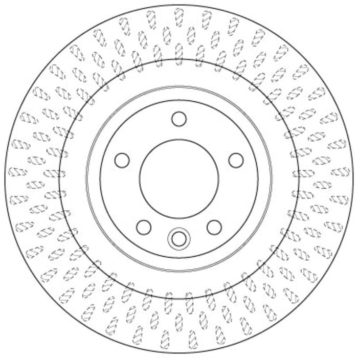 Genuine TRW Brake Disc (Single) DF6528S TRW  - Dynamic Drive