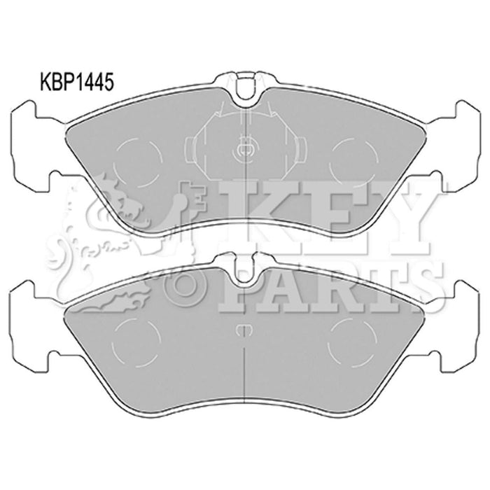 Genuine Key Parts KBP1445 Rear Brake Pads-Includes Wear Indicators (Ate-Teves)