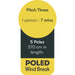 5 Pole Multicoloured Polythene Windbreak 1442 Quest  - Dynamic Drive